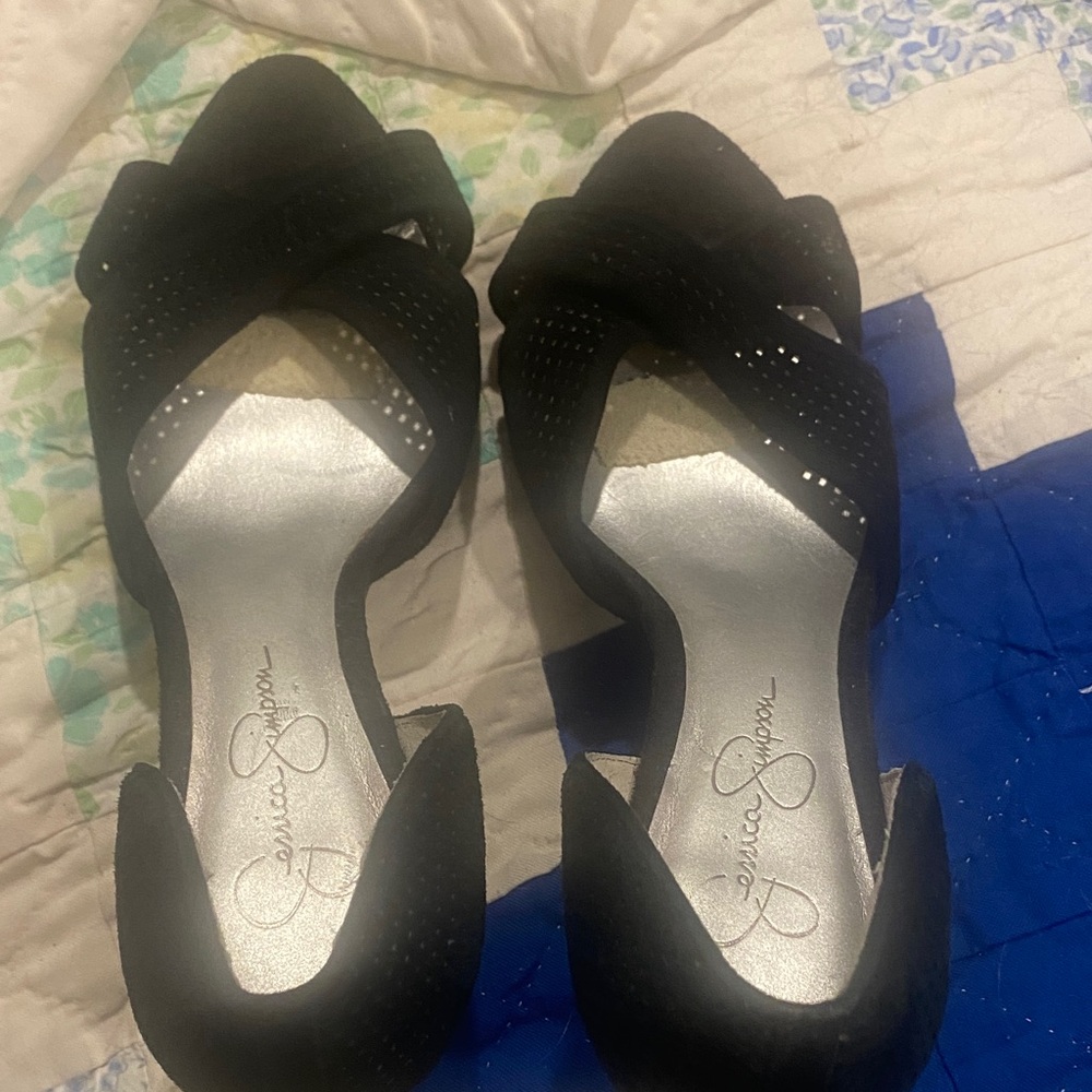 Jessica Simpson Black Heeled Sandals